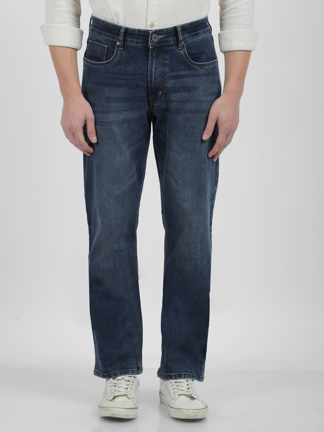 Numero Uno Men Faded Blue Jeans